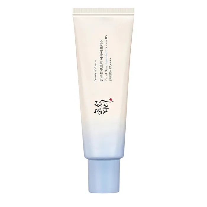 کرم-ضدآفتاب-برنج-و-پنتنول-آکوا-فرش-بیوتی-اف-جوسان-Beauty-of-Joseon-Relief-Sun-Aqua-Fresh-Rice-B5-700x700-1